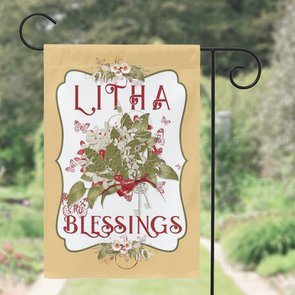 Garden Flag - Litha Blessing Witch Decor Pagan Holiday Summer