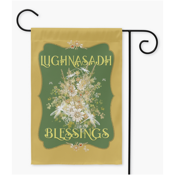 Wicca Garden Flag Decoration - Lughnasadh Altar Decor Single / 12X18 Inch