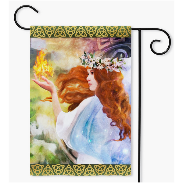 Brigid Garden Flag Spring Equinox Imbolc Decoration