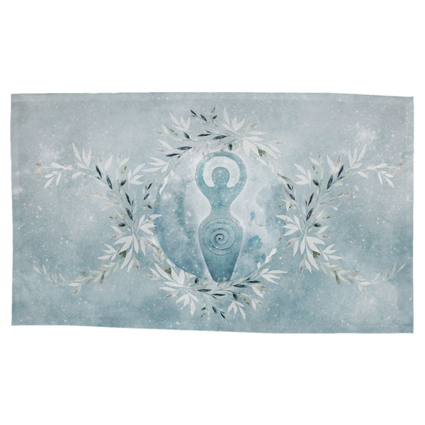 Winter Goddess Altar Cloth - Wicca Pagan Yule Tarot Rec