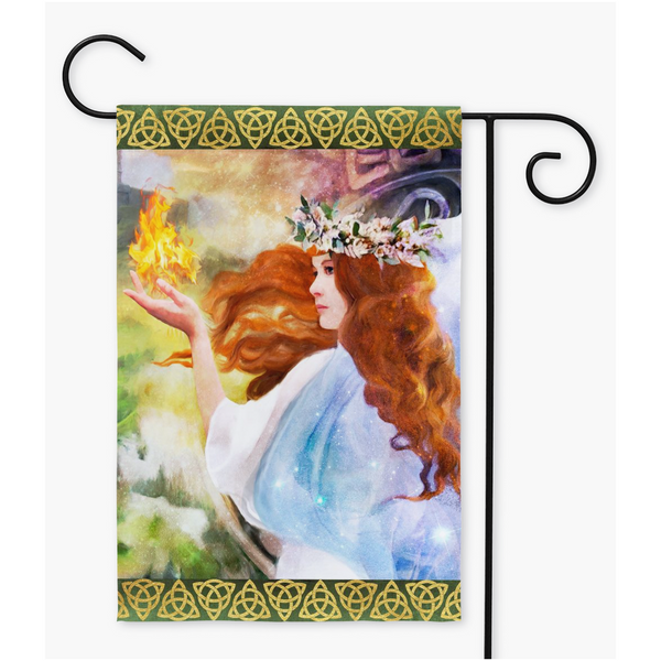Brigid Garden Flag Spring Equinox Imbolc Decoration