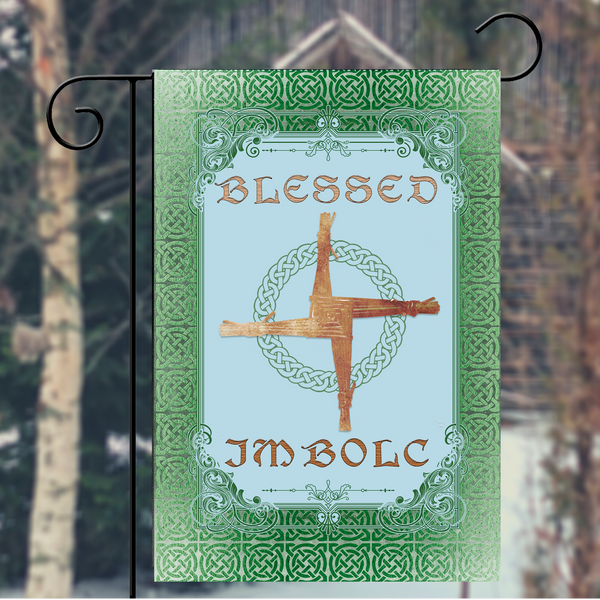 Imbolc Garden Flag - Pagan Celtic Spring Decor Single / 12X18 Inch