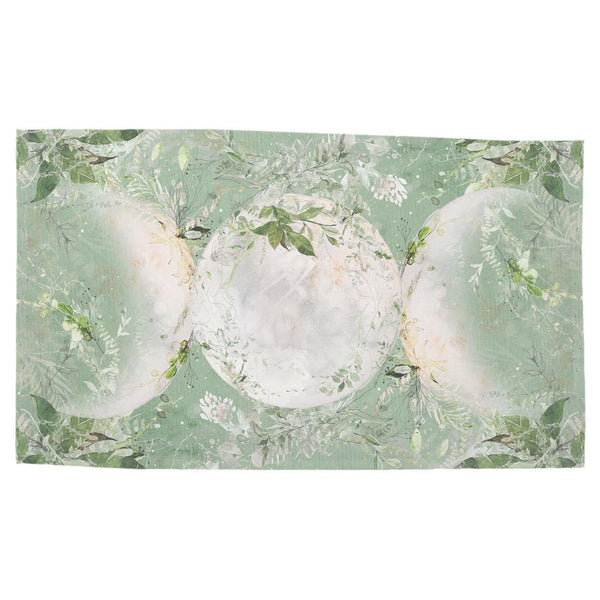 Enchanted Wild Triple Moon Altar Cloth Wicca Goddess Witch Tarot Mat Rec