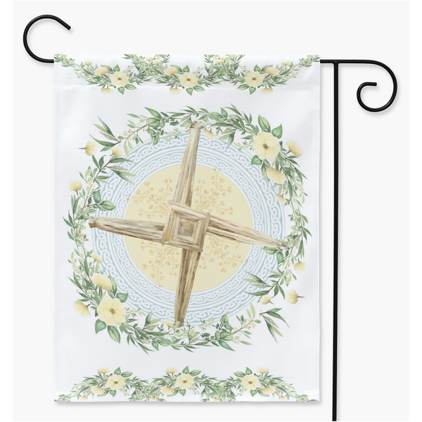 Brigid Cross Garden - Flag Spring Equinox Imbolc Pagan Decoration