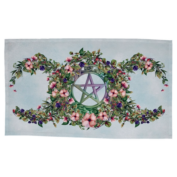 Summer Fruits Botanical Triple Moon Altar Cloth Altar Cloth Rec
