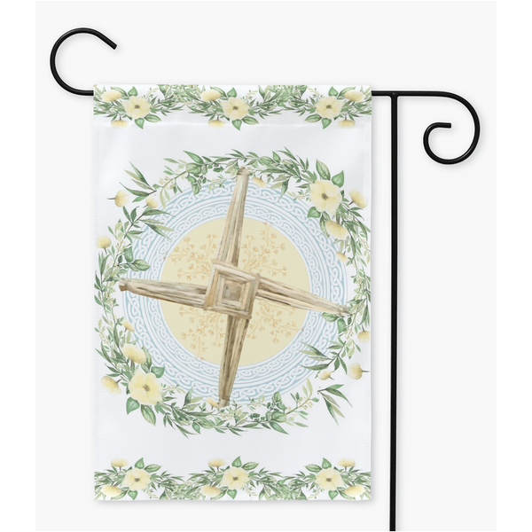 Brigid Cross Garden - Flag Spring Equinox Imbolc Pagan Decoration