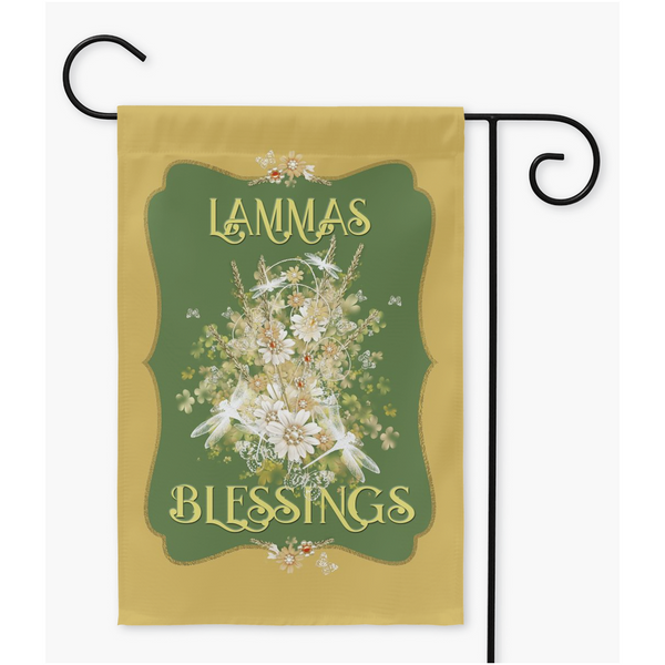 Wicca Garden Flag Decoration - Lughnasadh Altar Decor Single Lammas / 12X18 Inch