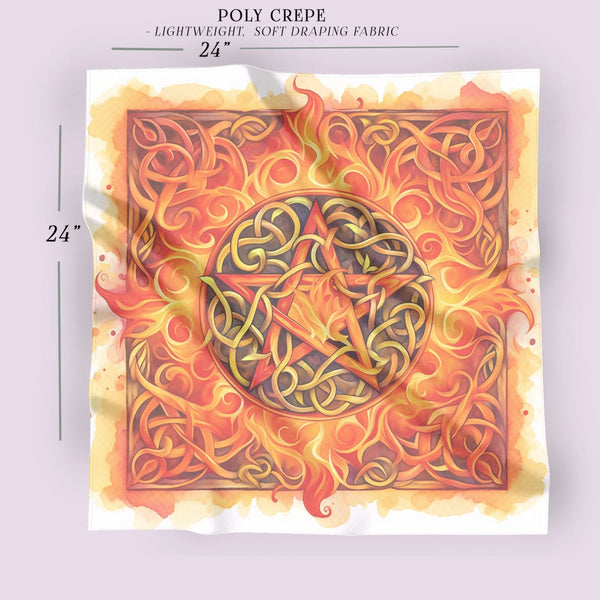 a drawing of a star of david on fire