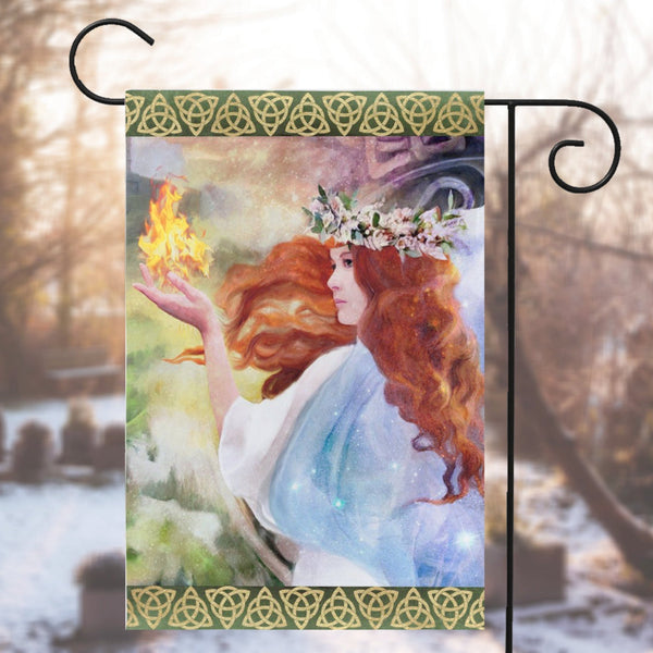 Brigid Garden Flag Spring Equinox Imbolc Decoration