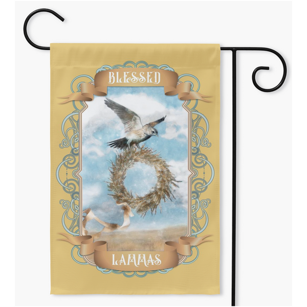 Lammas Lughnasadh Garden Flag - Vintage Wicca Pagan Altar Decor 18.325X27 Inch / Single