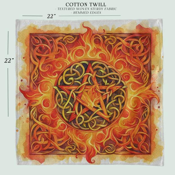 a drawing of a star in flames