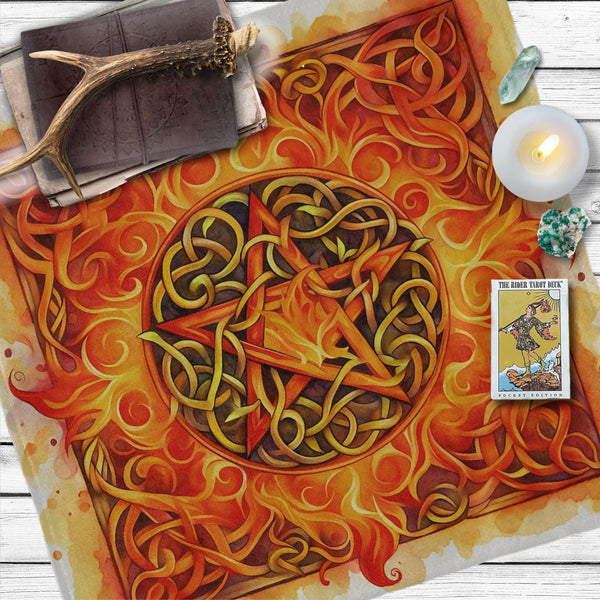 a painting of a star of david surrounded by other items