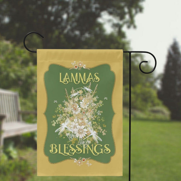 Wicca Garden Flag Decoration - Lughnasadh Altar Decor