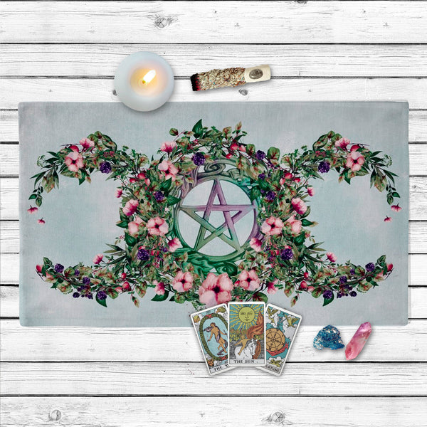Summer Fruits Botanical Triple Moon Altar Cloth Cotton Twill Altar Cloth Rec