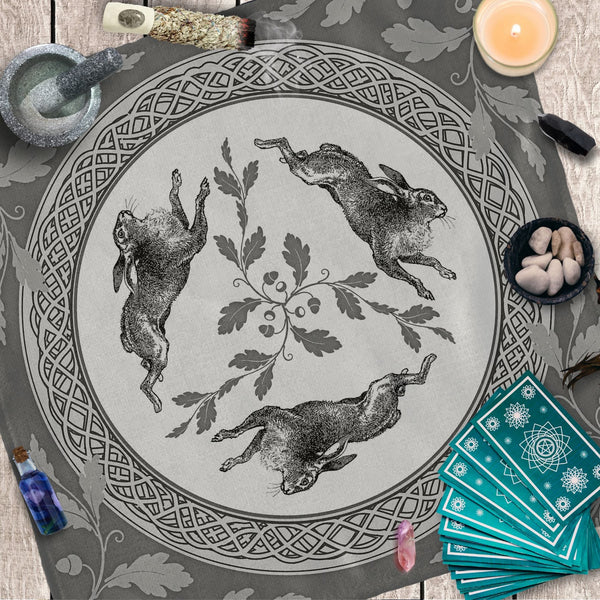 a table topped with a plate covered in animals