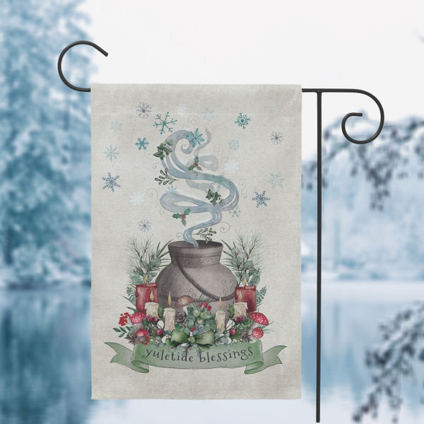 Yuletide Garden Flag - Magical Winter Decor