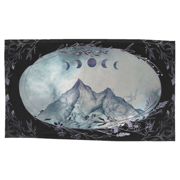 Moon Mountain Tarot Cloth. Altar Cloth Rec