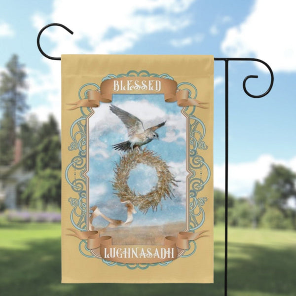 Lammas Lughnasadh Garden Flag - Vintage Wicca Pagan Altar Decor
