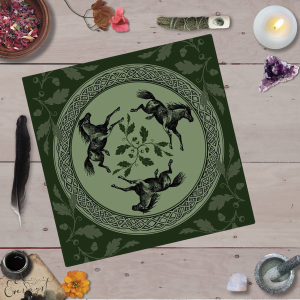 Celtic Horse Altar Tarot Cloth Square