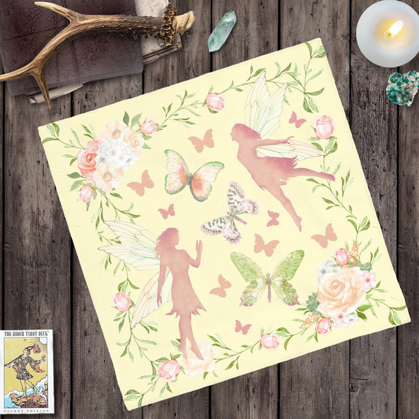 Faerie Altar Cloth - Fae Magic For Spiritual Or Decorative Use Square