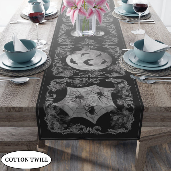 Gothic Skull Table Runner - Halloween Decor