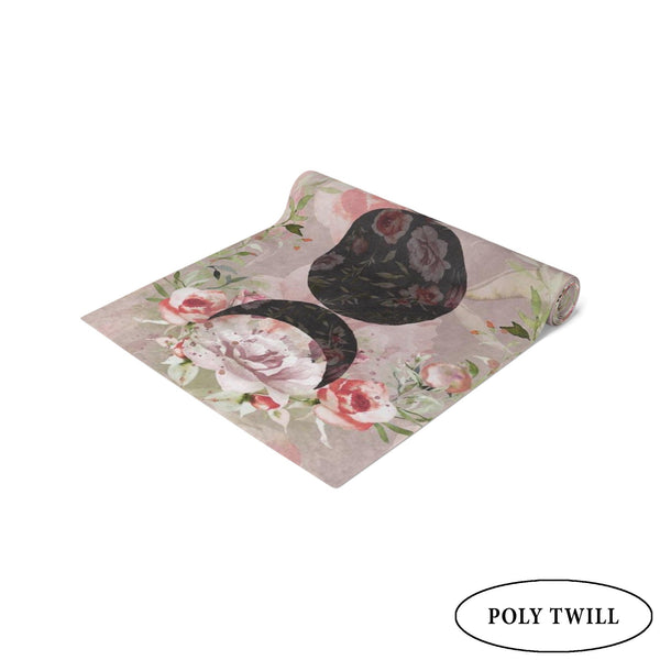 Triple Rose Moon Altar Cloth Table Runner - Wicca Witch Goddess Display